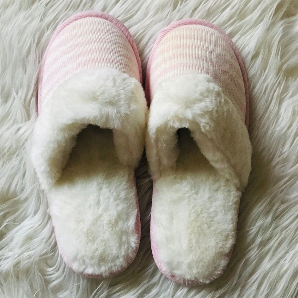 Victoria's Secret Iconic Striped Slippers
